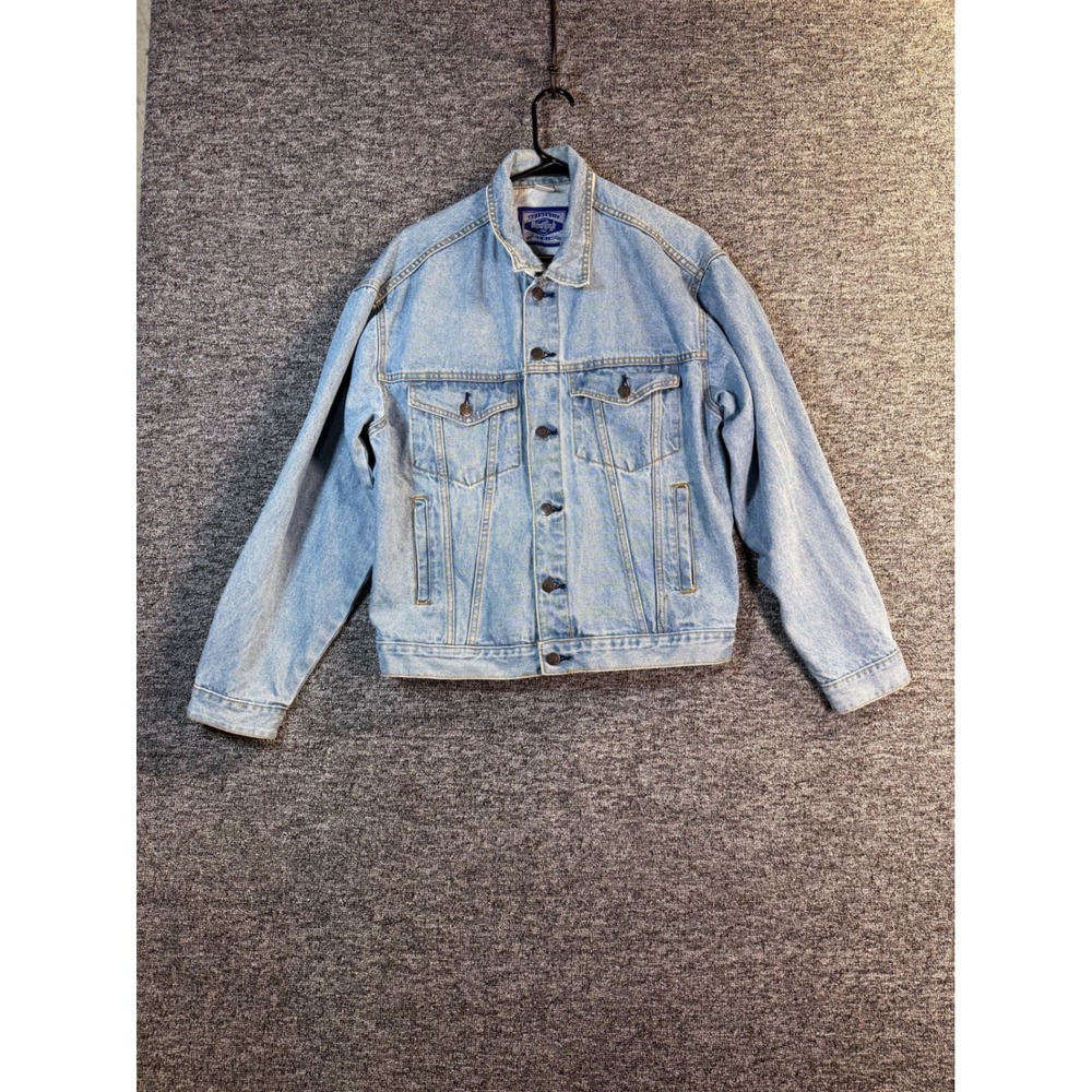 Vintage Hard Rock Cafe Orlando Denim Jacket Save The Planet Light Wash Mens M